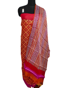 Tussar Silk Hand Block Print Suit
