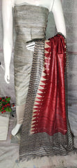 Pure tussar ghicha silk suit SILK ZONE