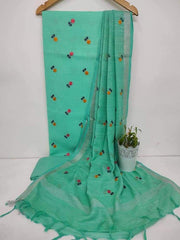 Cotton linen embroidery suit Silk ZONE