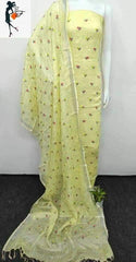 Cotton linen embroidery suit SILK ZONE
