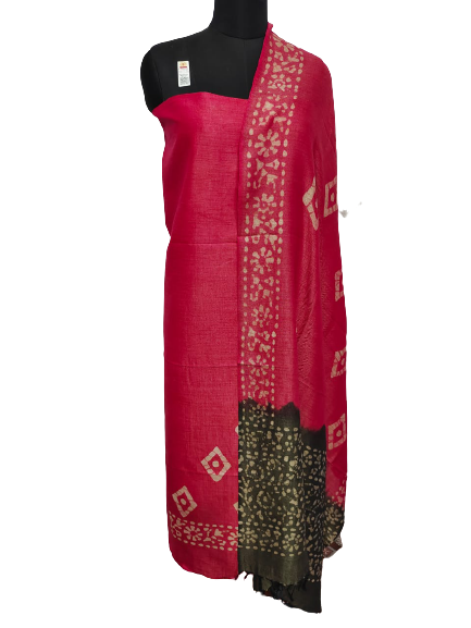 Cotton Dupion Batik Print Suit SILK ZONE