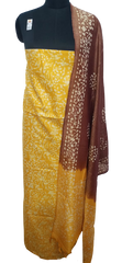Cotton dupion batik print suit SILK ZONE