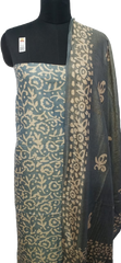 Cotton dupion batik print suit SILK ZONE