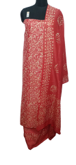Cotton dupion batik print suit SILK ZONE