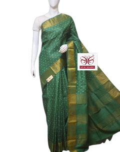 Tussar Silk Hand Printed  Saree