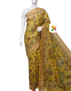 PURE LINEN DIGITAL PRINT SAREE