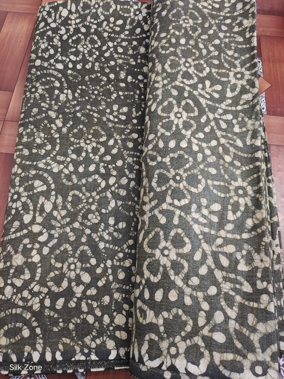Cotton dupion batik print fabric SILK ZON