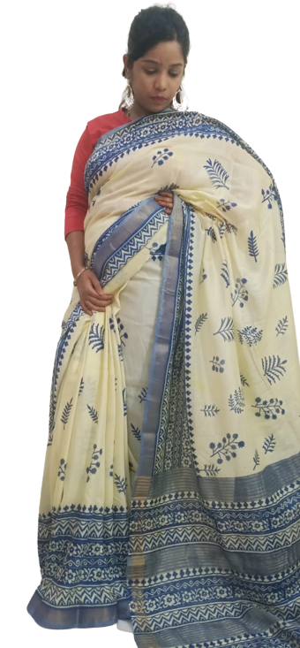 Modal Silk Hand Print Saree