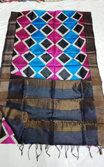 Pure Tussar Silk print saree