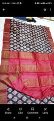 Tussar Silk Pirnt Saree 