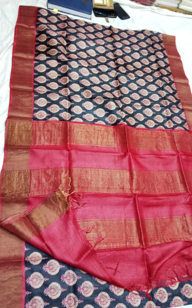 Pure Tussar Silk Saree