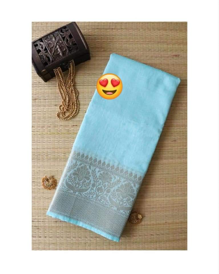 Organza Embroidry working saree