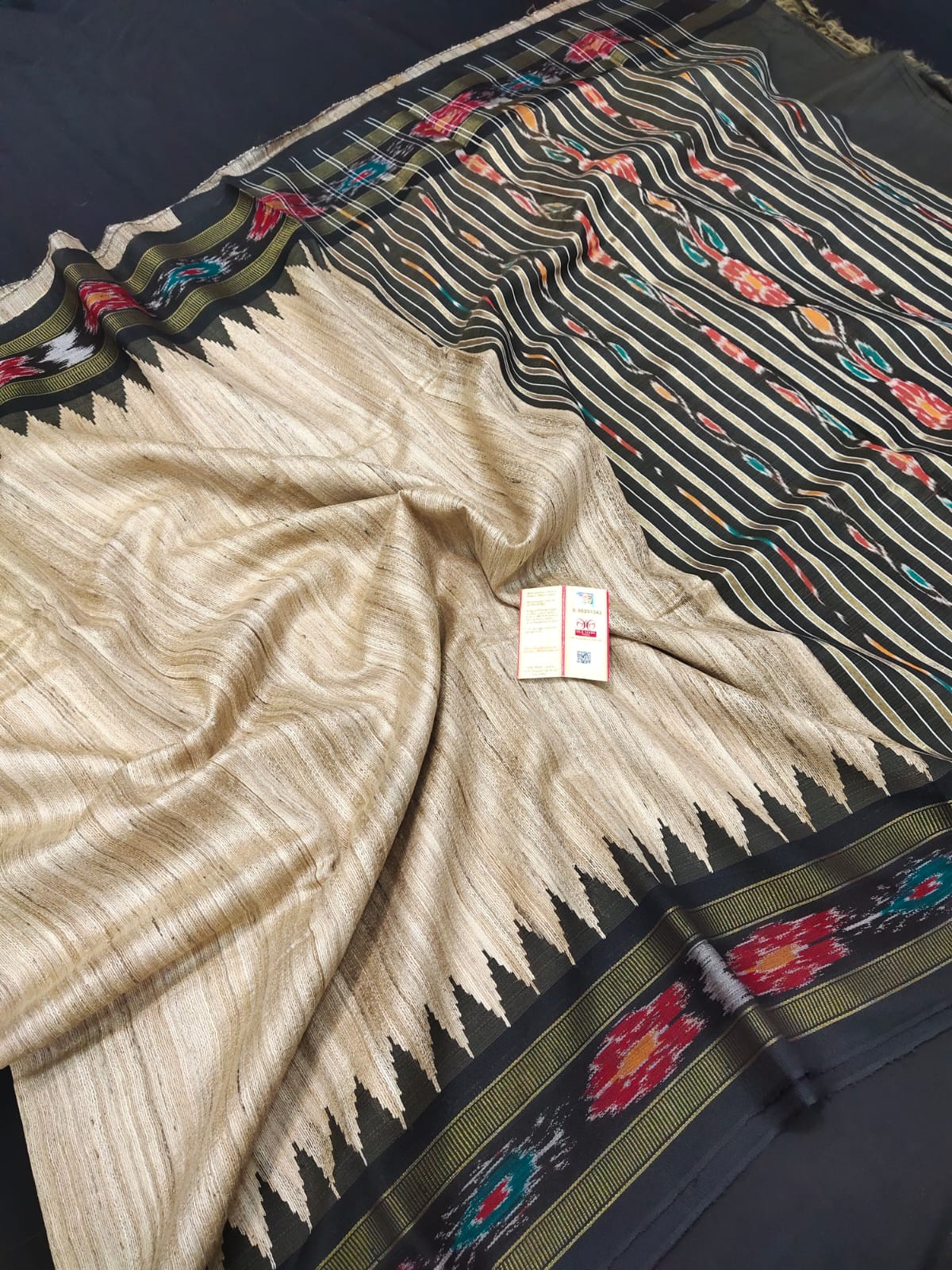 Pure tussar ghicha saree