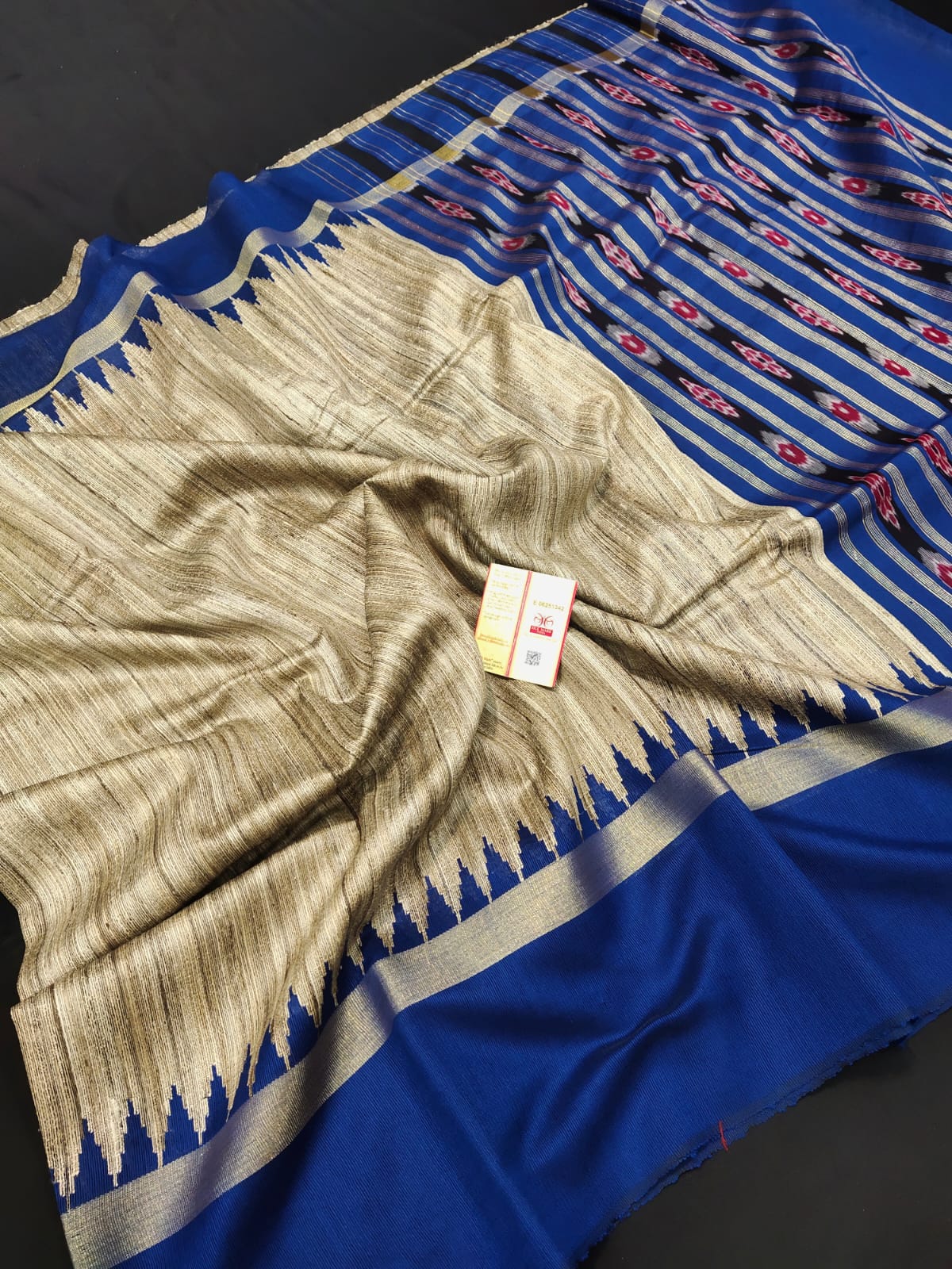 Pure tussar ghicha saree