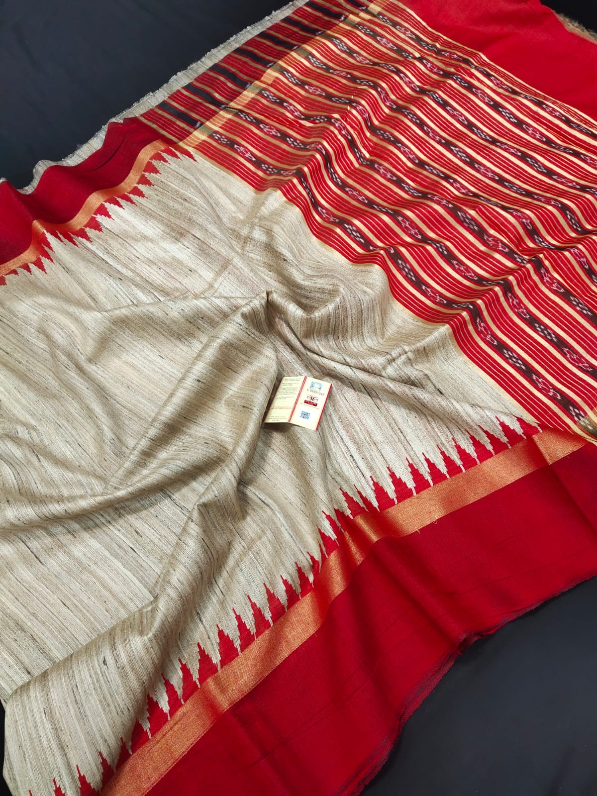Pure tussar gicha saree
