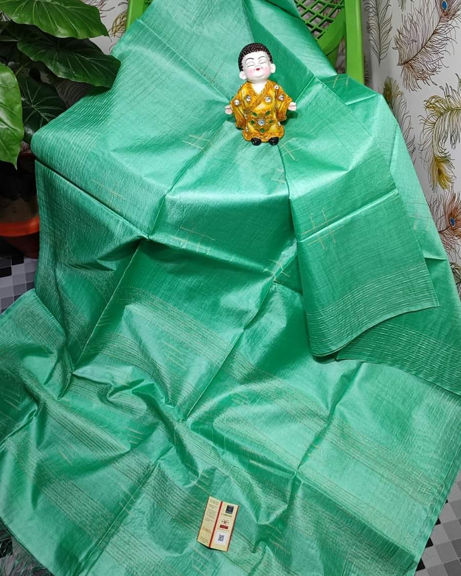 Semi tussar silk ghicha saree