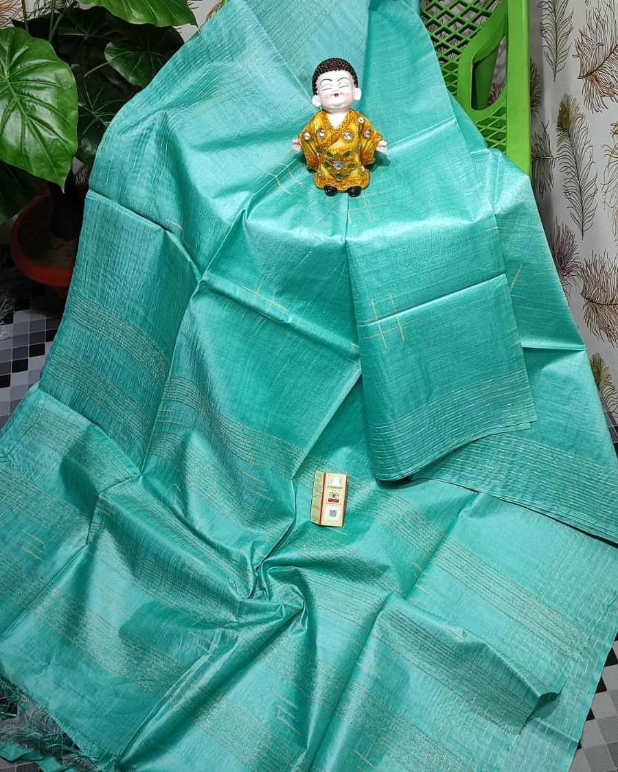 Semi tussar silk ghicha saree
