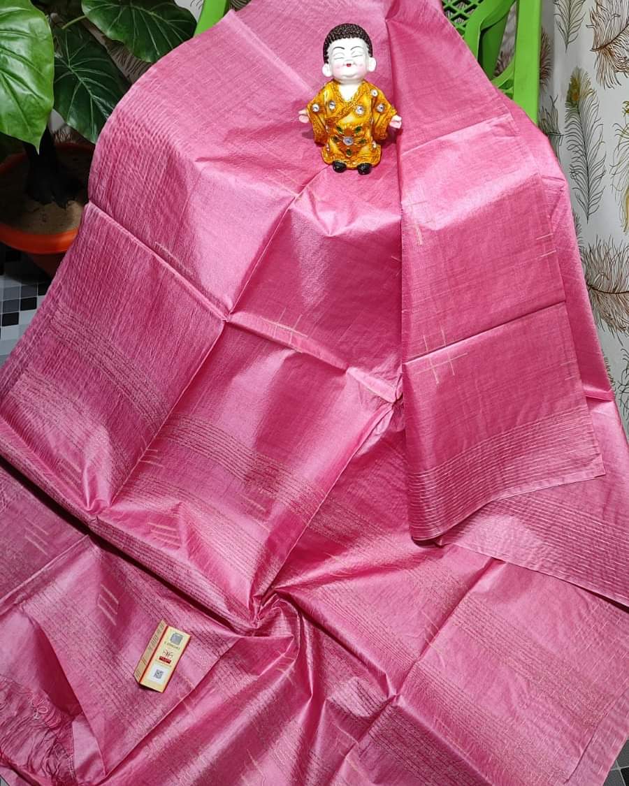 Semi tussar silk ghicha saree