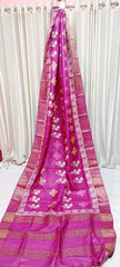 Tussar handblock print saree