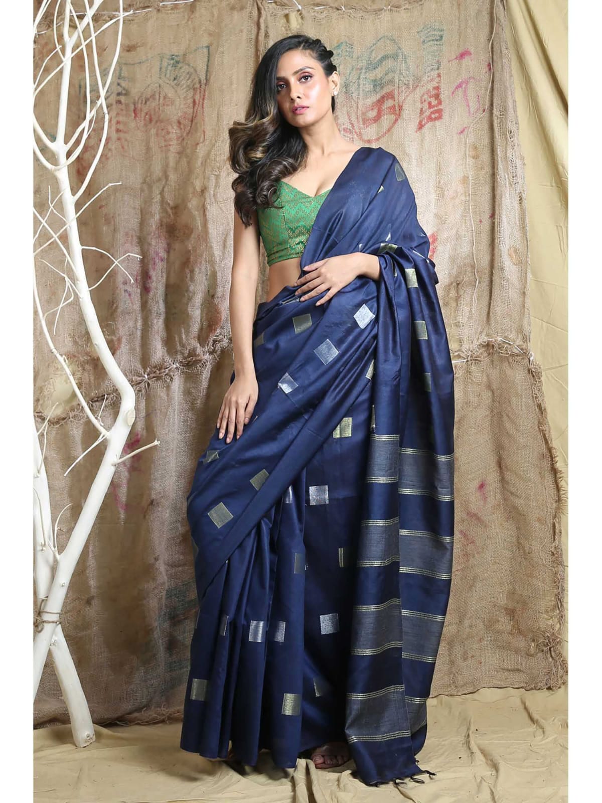 Semi katan silk saree