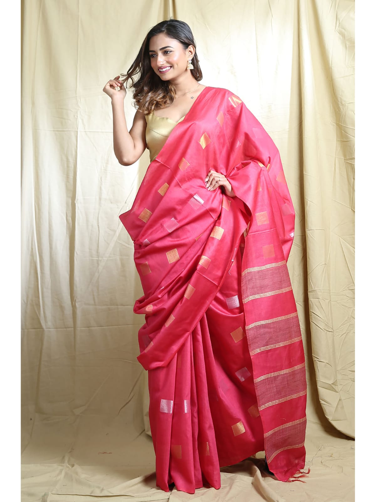 Semi katan silk saree