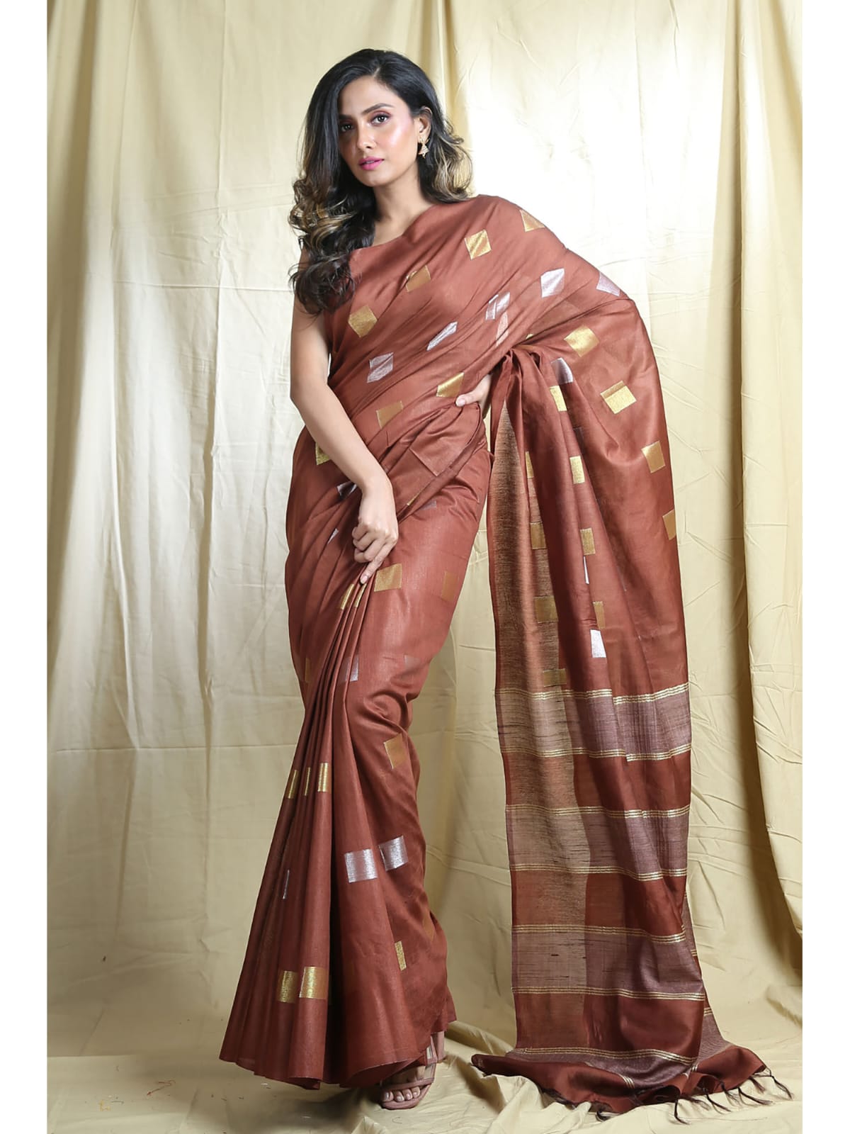 Semi katan silk saree