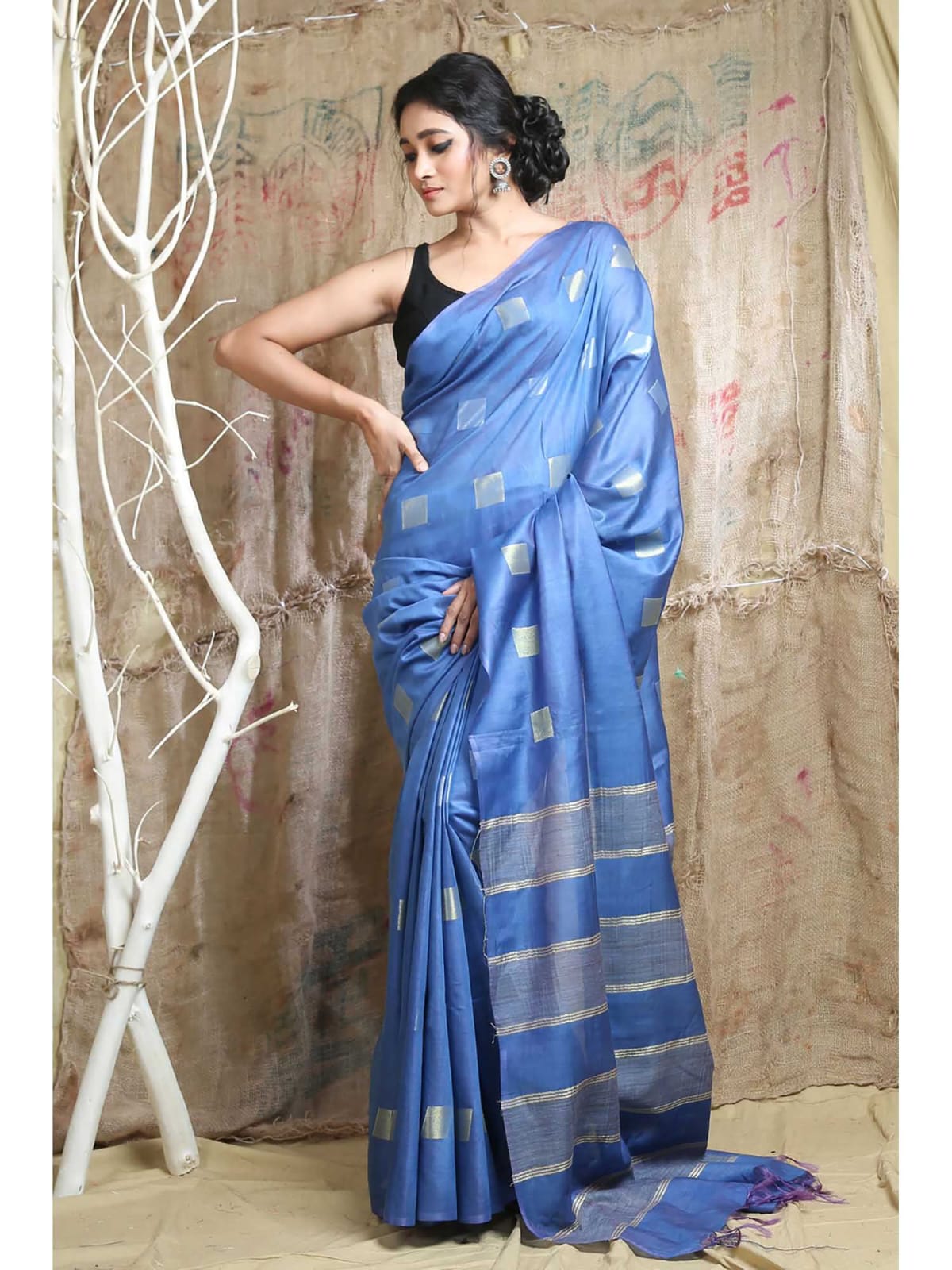 Semi katan silk saree