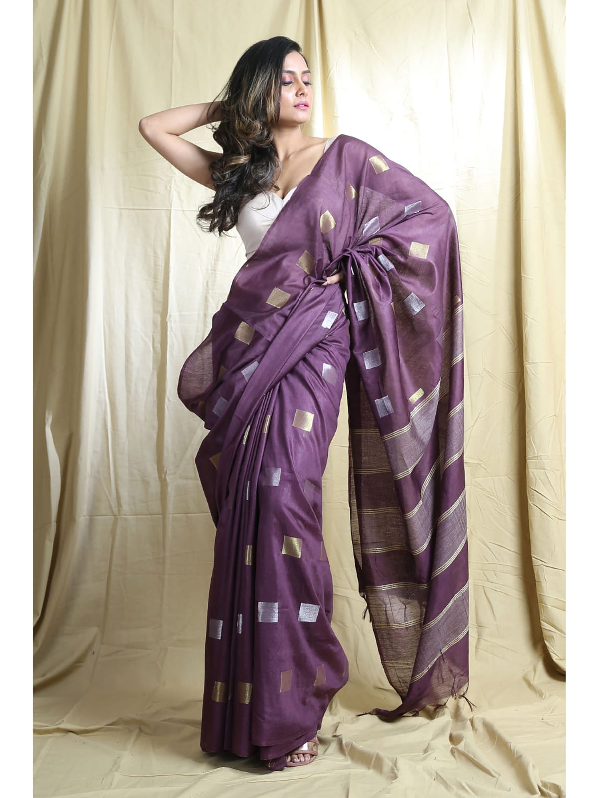 Semi katan silk saree