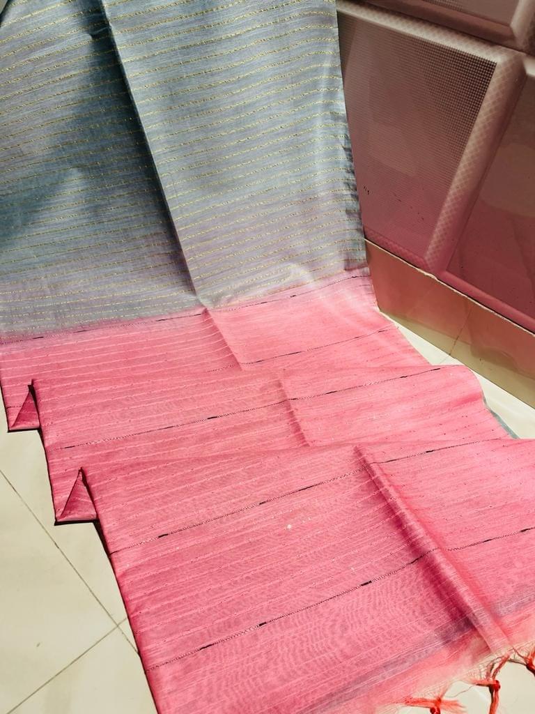 Semi tussar silk saree