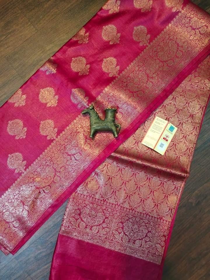 Banarasi katan buta saree