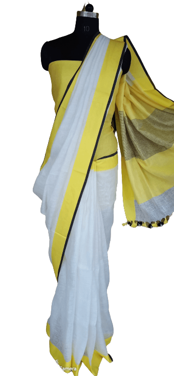 Linen palin saree silkzon.in