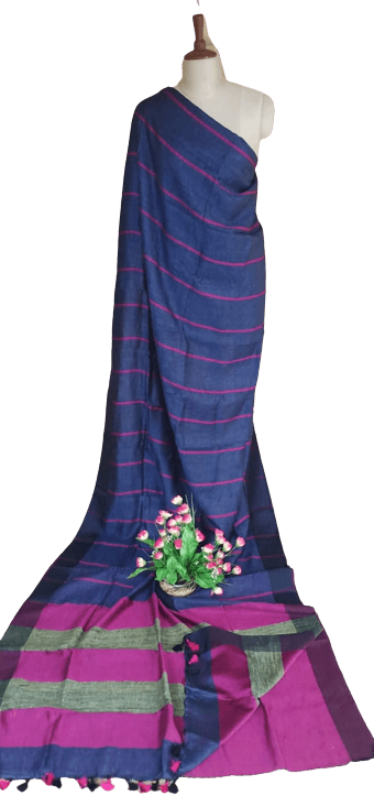 PURE LINEN SAREE SILK ZONE