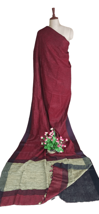 PURE LINEN SAREE SILK ZONE