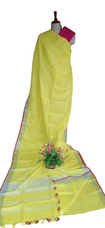 PURE LINEN SAREE SILK ZONE