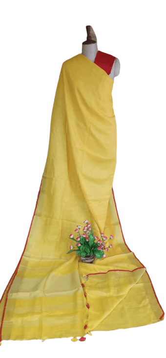 PURE LINEN SAREE SILK ZONE