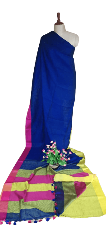 PURE LINEN SAREE SILK ZONE