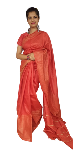 Soft silk jacquard border saree