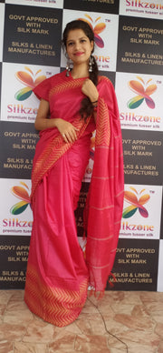 Soft silk jacquard border saree SILK ZONE
