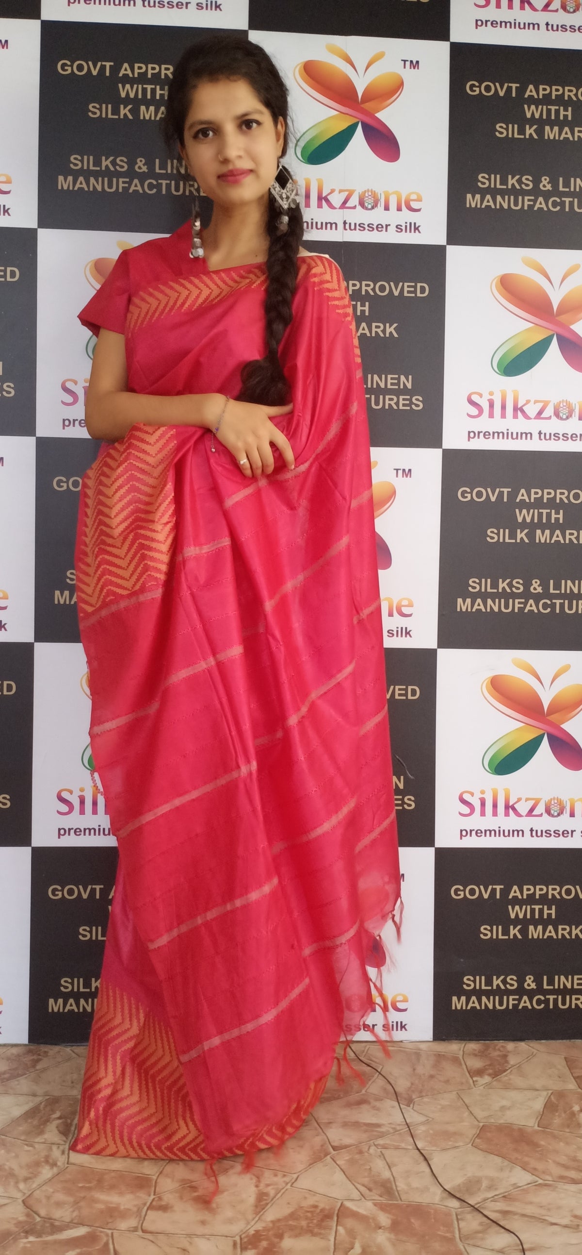 Soft silk jacquard border saree SILK ZONE