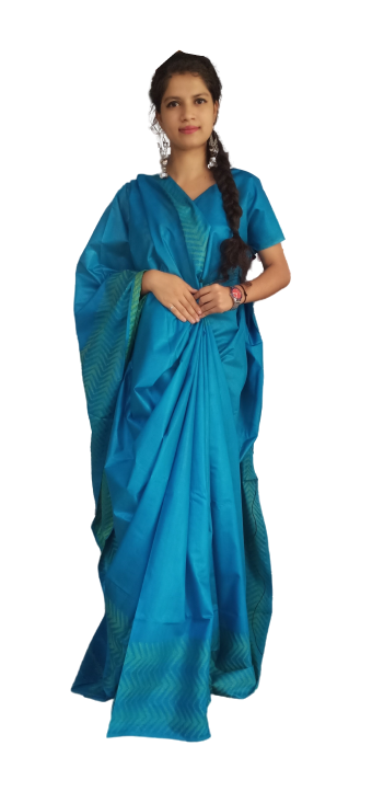Soft silk jacquard border saree