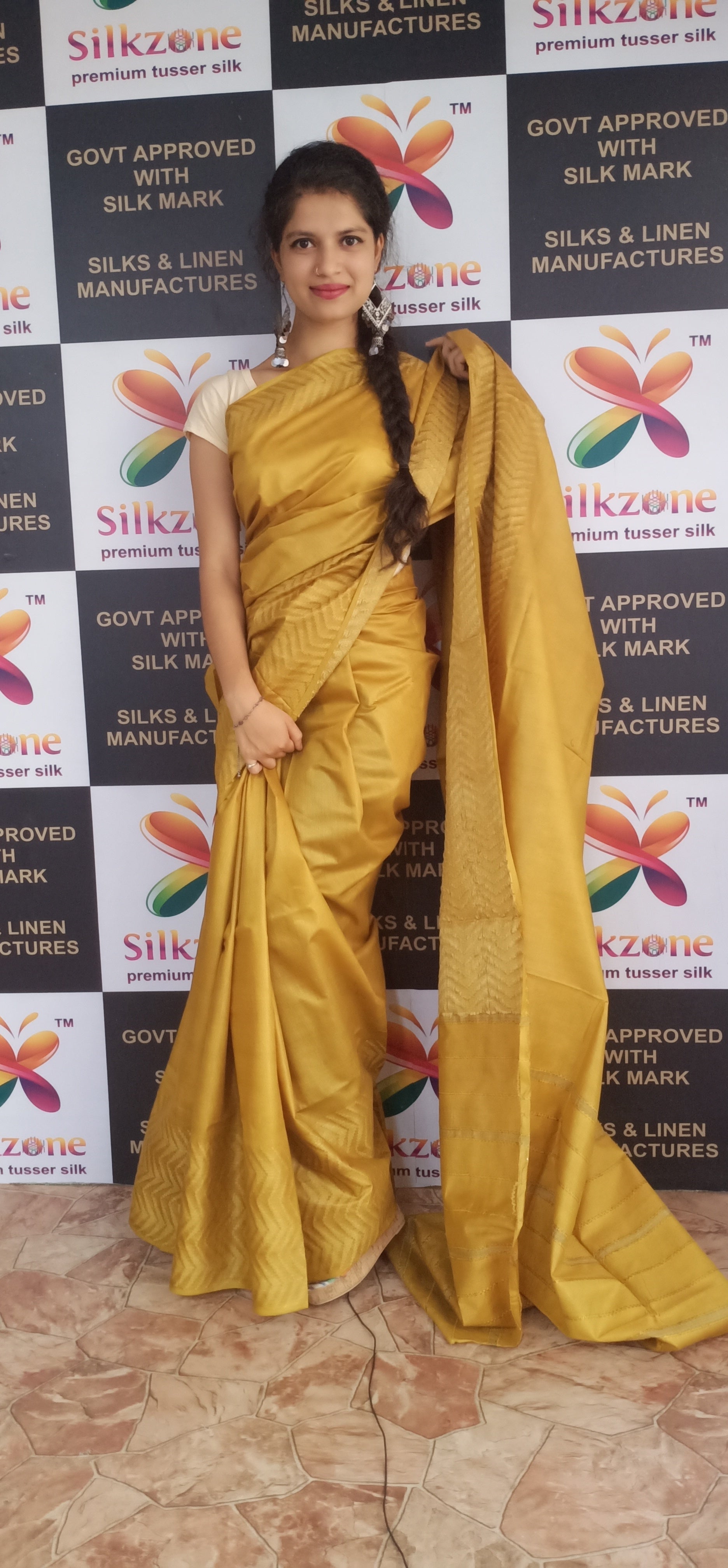 Soft silk jacquard border saree SILK ZONE