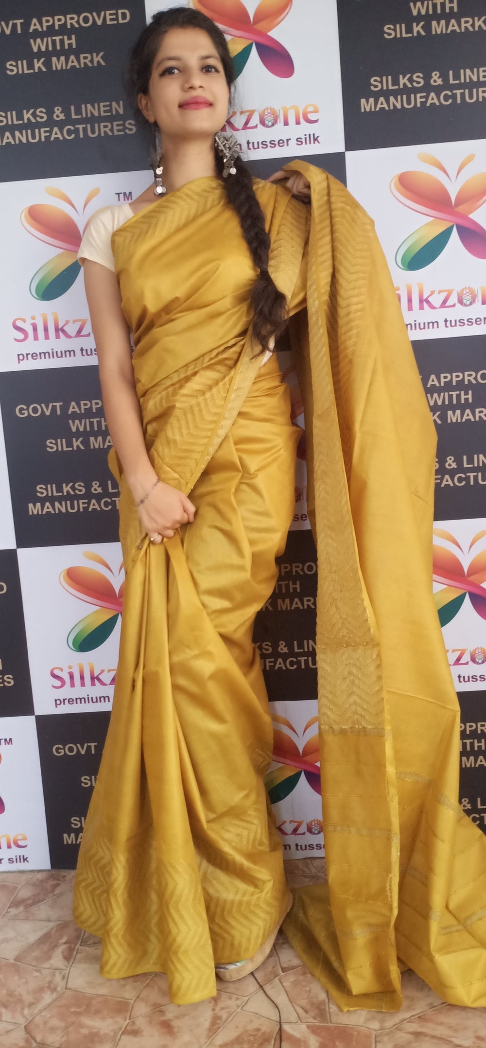 Soft silk jacquard border saree SILK ZONE
