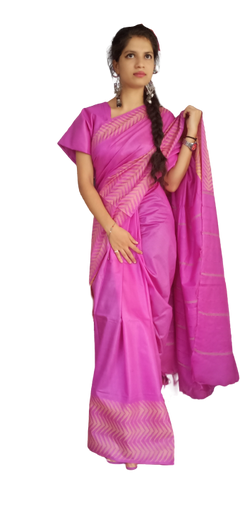 Soft silk jacquard border saree