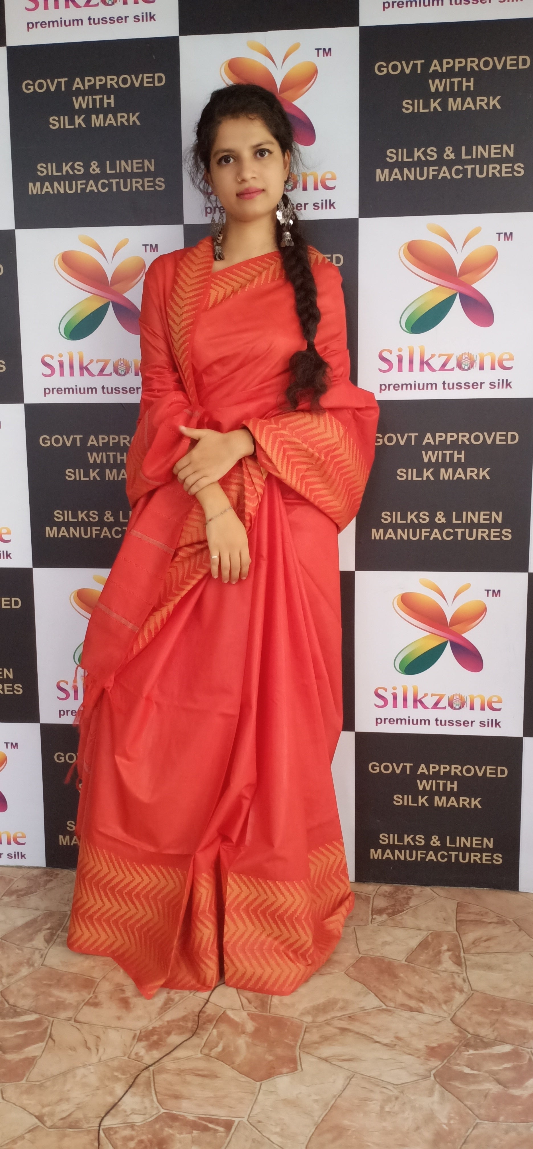 Soft silk jacquard border saree SILK ZONE