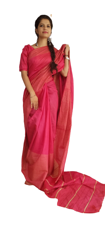 Soft Silk jacquard border saree