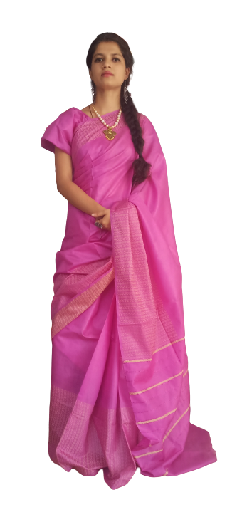 Soft silk jacquard border saree SILK ZONE