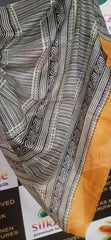 Pure Tussar Silk print saree