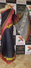 Pure Tussar Silk print saree