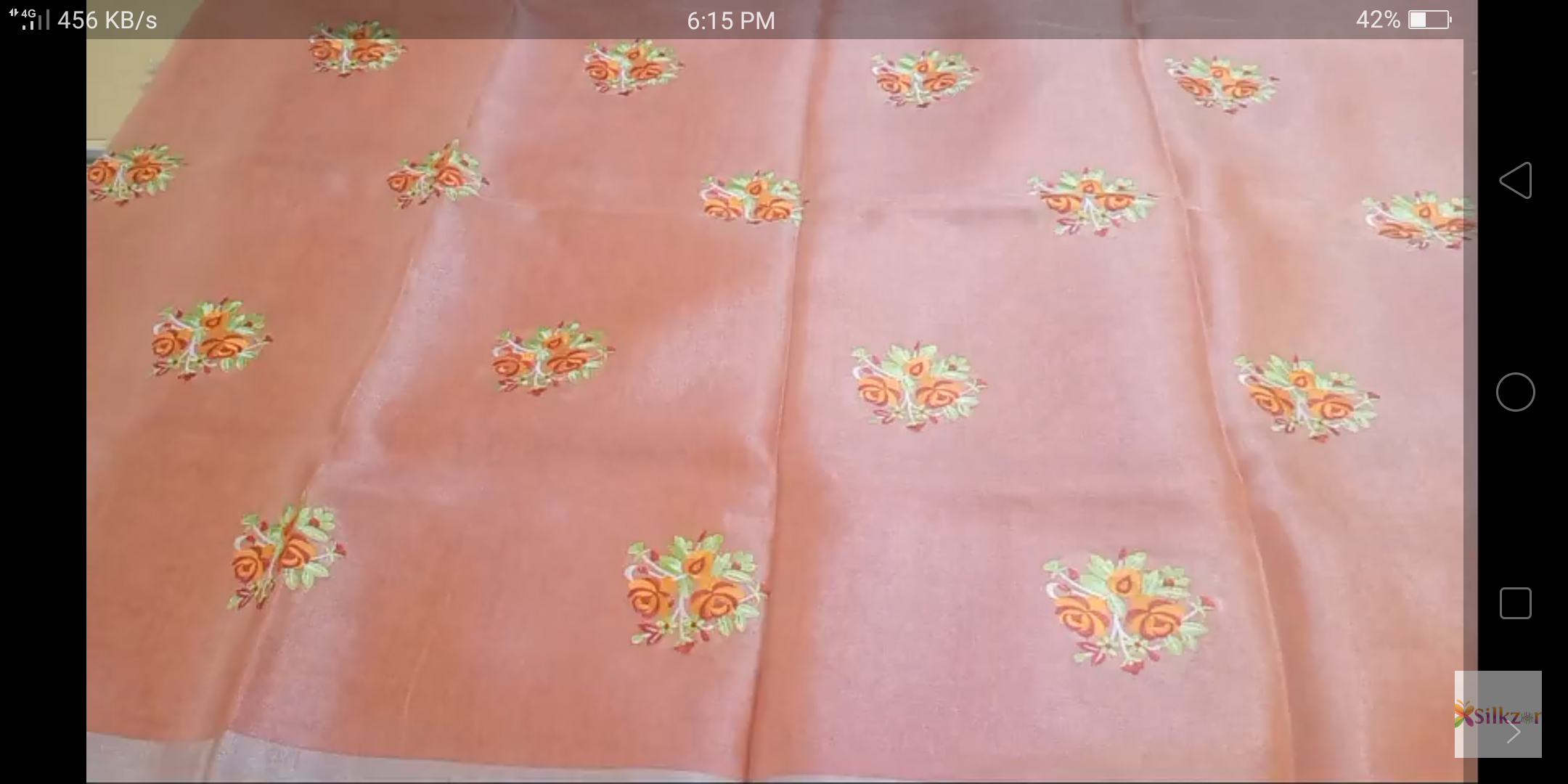 Tissue linen embroidery Saree SILK ZONE
