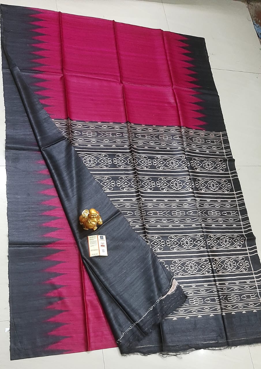 Tussar ghicha handloom silk SILK ZONE